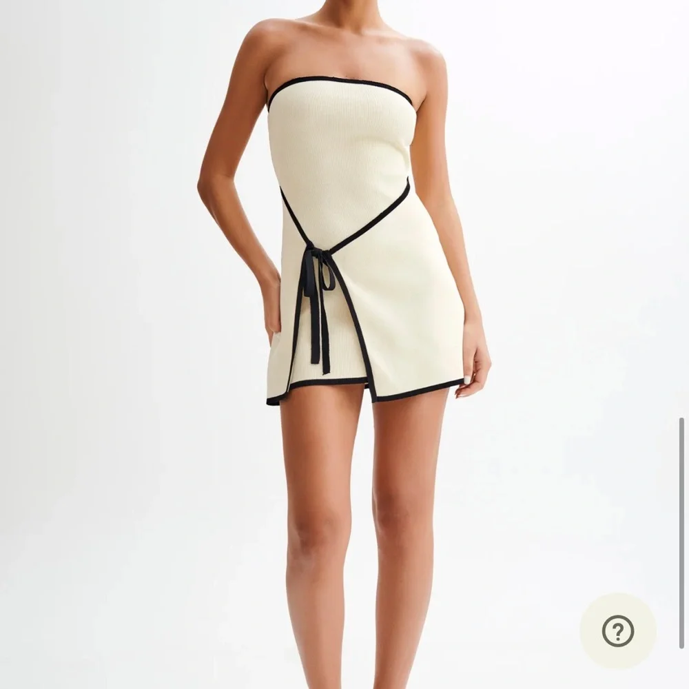 Meshki Rian Strapless Knit Mini Dress - Cream - Picture 5 of 7